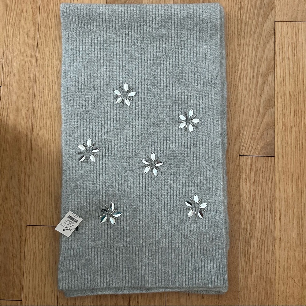 NWT Talbots Embellished Warm Scarf